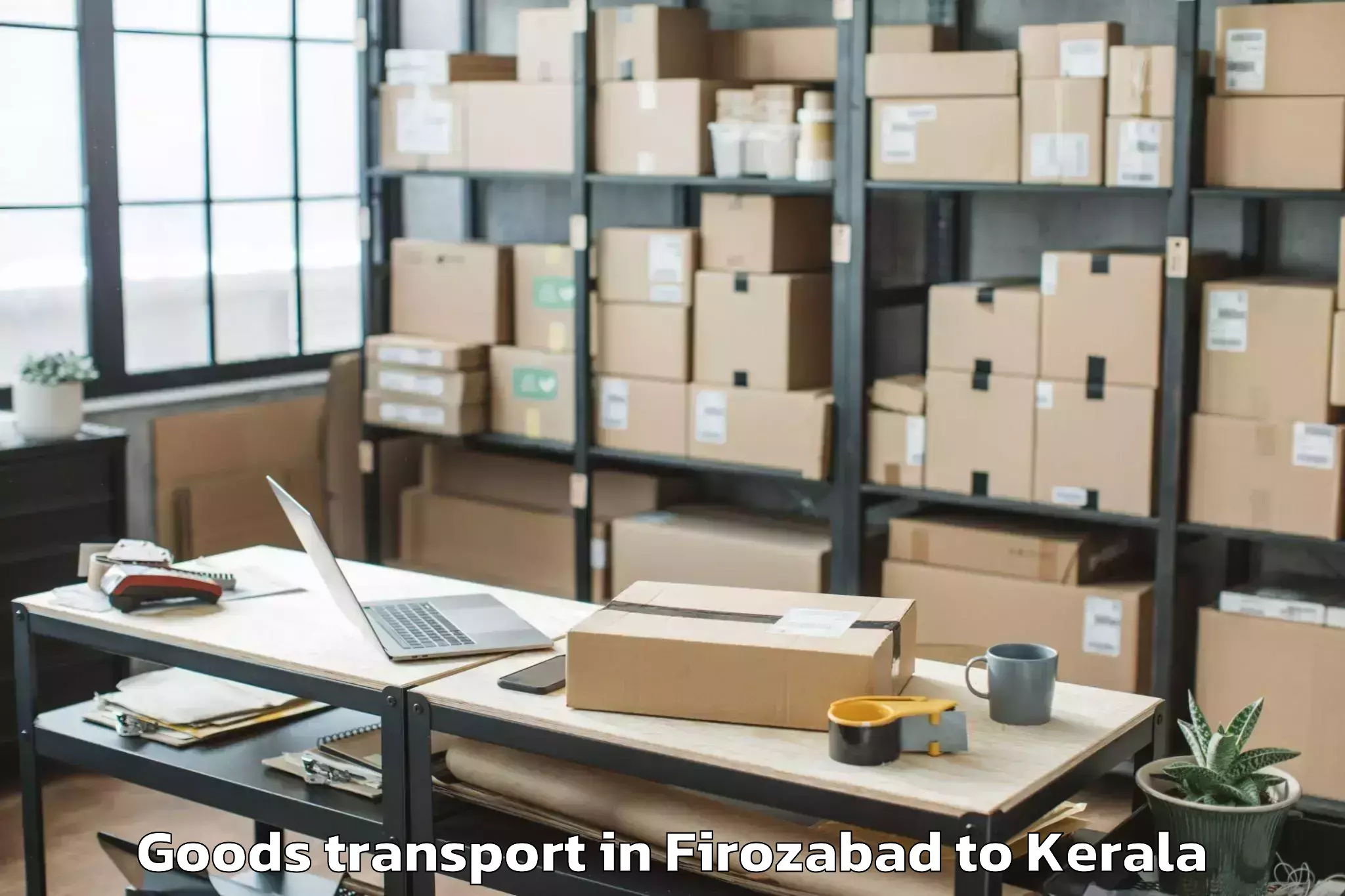 Get Firozabad to Adoor Goods Transport